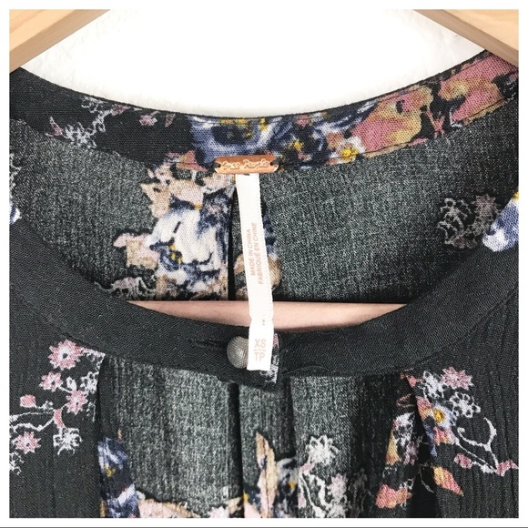 Free People Snap Out of it Tree Swing Tunic in Black Size‎ XS - Picture 8 of 11